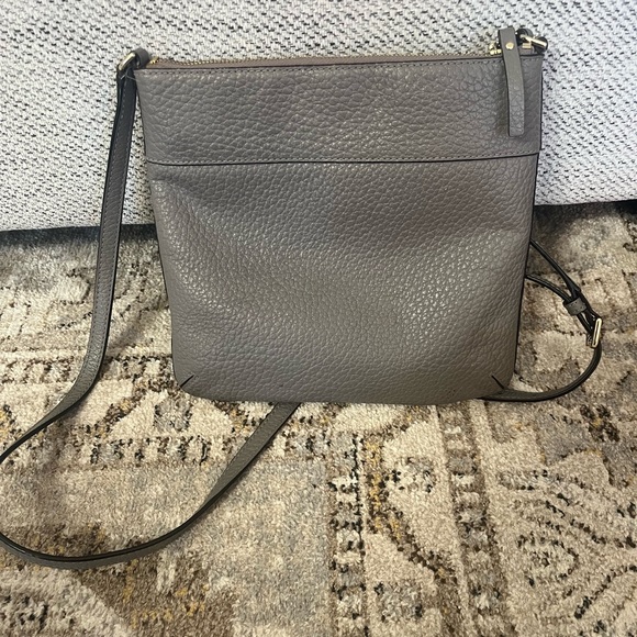 Kate Spade Grey Leather Crossbody - Picture 2 of 4